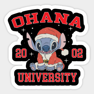 Ohana means family - Christmas Stitch Sticker